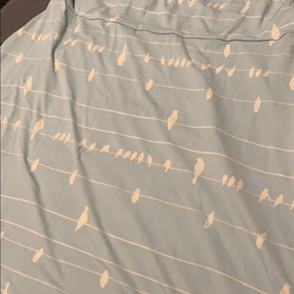 LuLaRoe maxi midi skirt blue with birds on wire - Picture 2 of 2